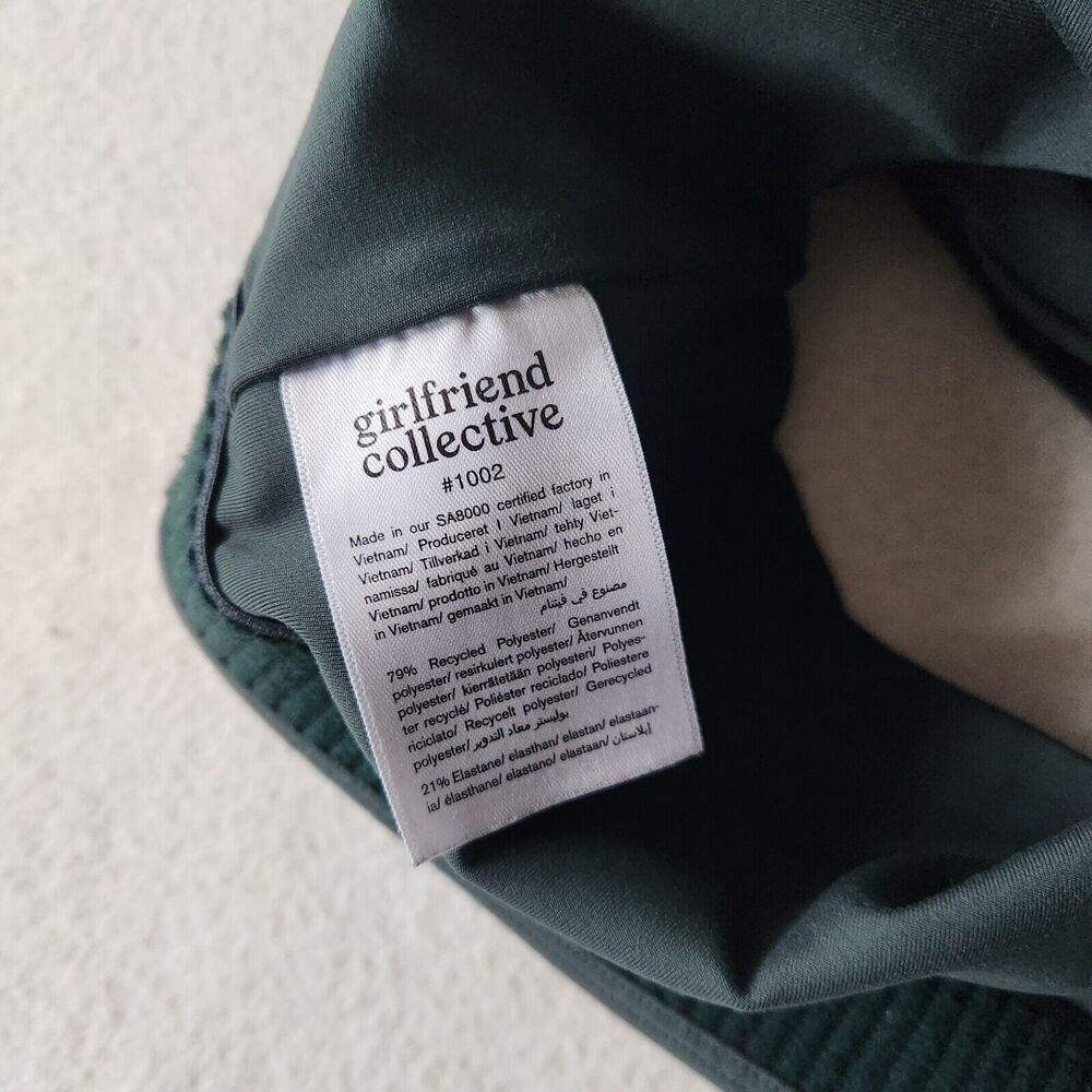 GIRLFRIEND COLLECTIVE Moss Paloma Racerback Longline Bra Women's Size S Support - Picture 5 of 6